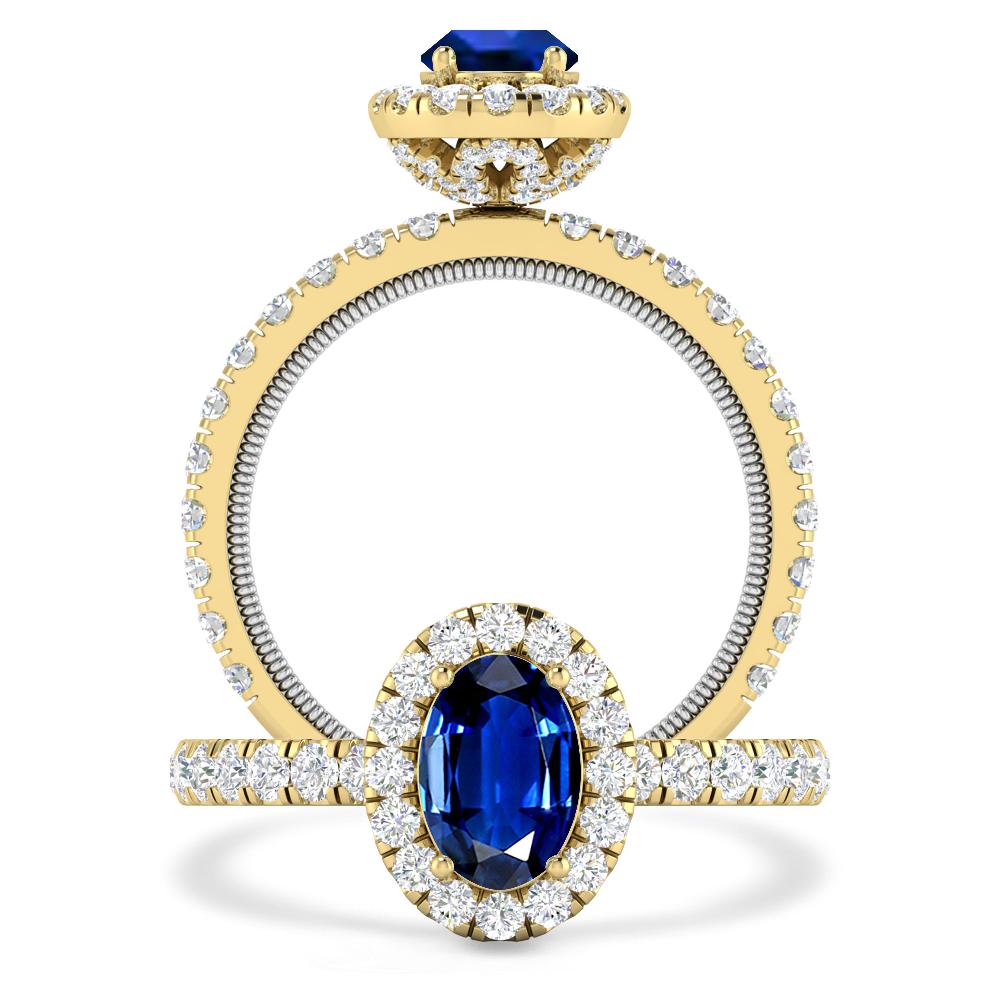 Yellow Gold - Sapphire