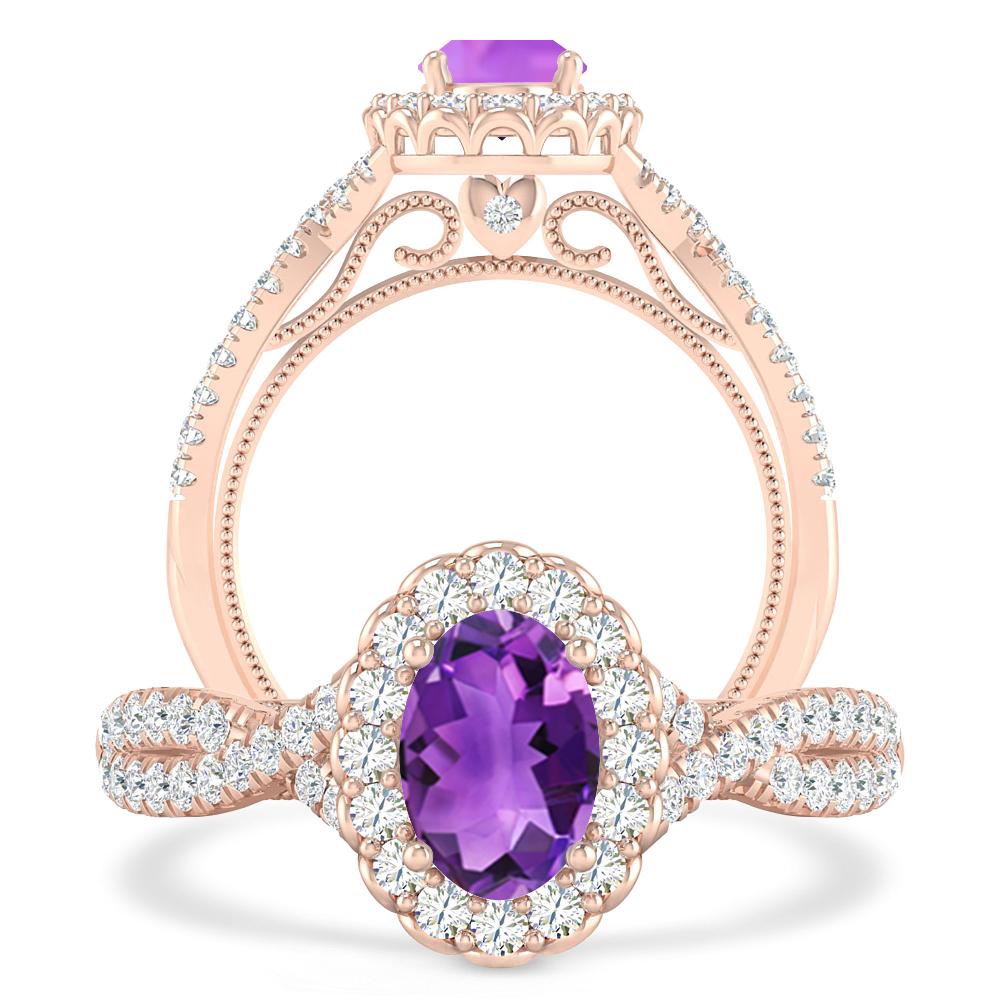 Rose Gold - Amethyst