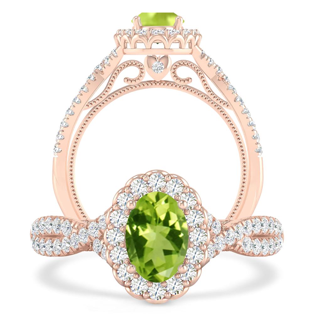 Rose Gold - Peridot