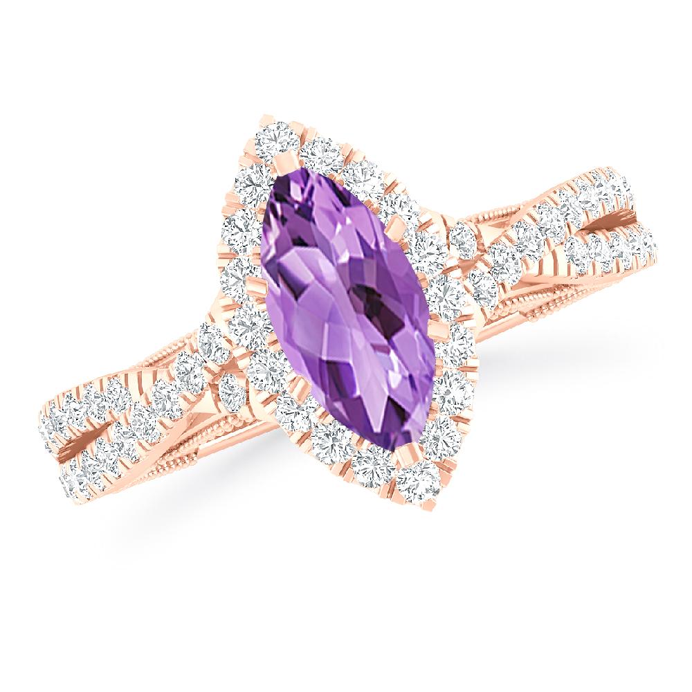 Rose Gold - Amethyst