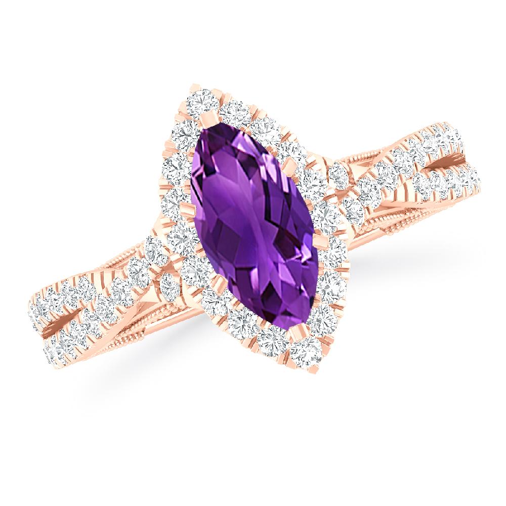 Rose Gold - Amethyst
