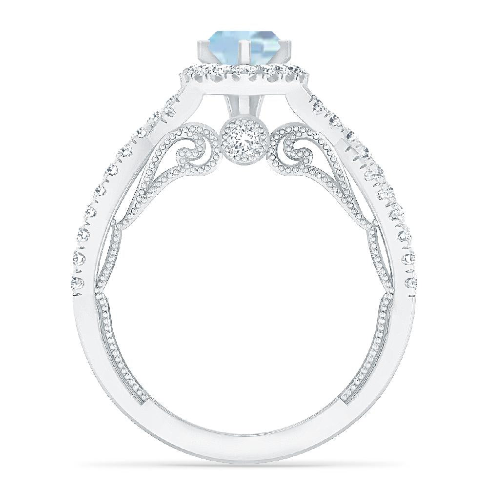 White Gold - Aquamarine
