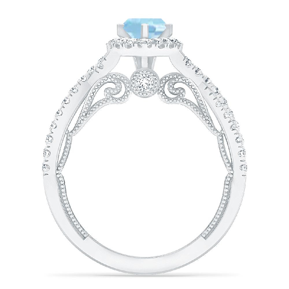 White Gold - Aquamarine