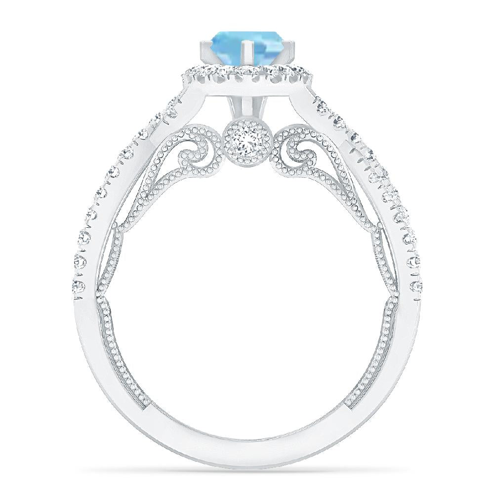 White Gold - Aquamarine