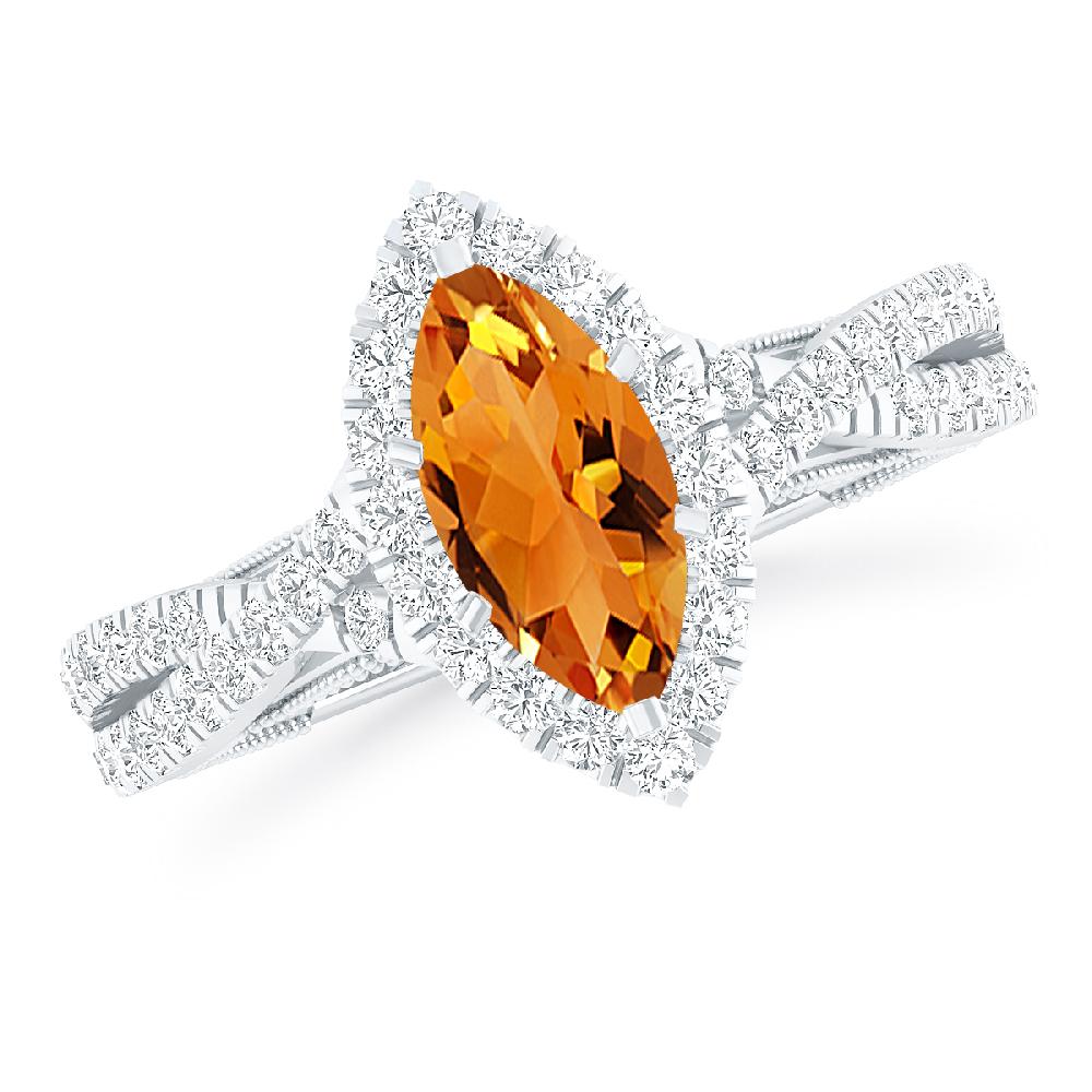White Gold - Citrine
