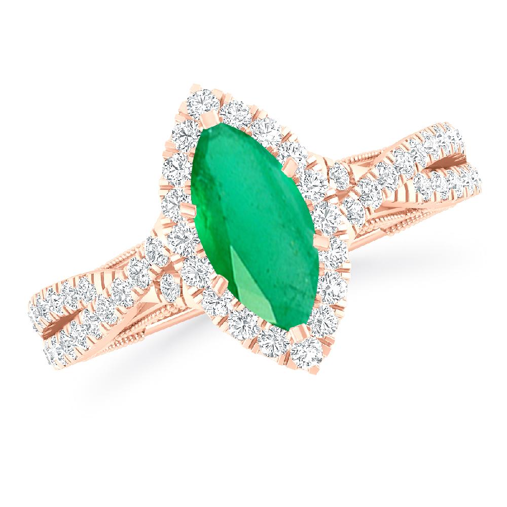 Rose Gold - Emerald