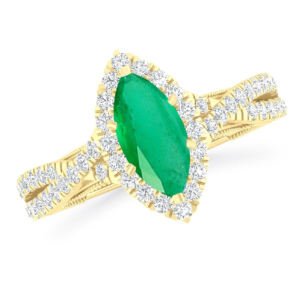 Yellow Gold - Emerald