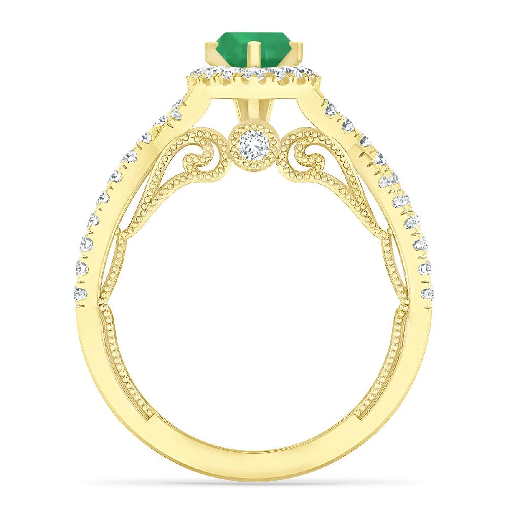 Yellow Gold - Emerald