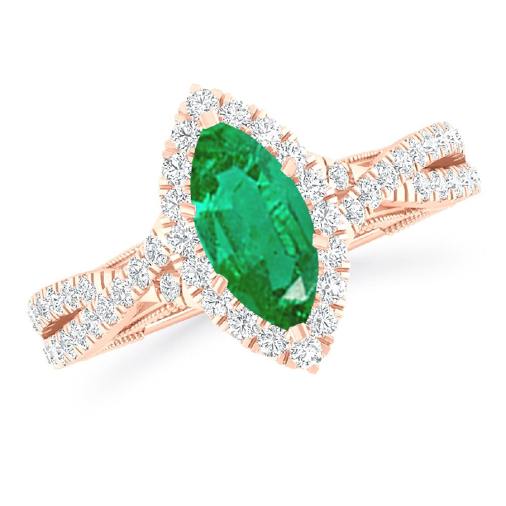 Rose Gold - Emerald
