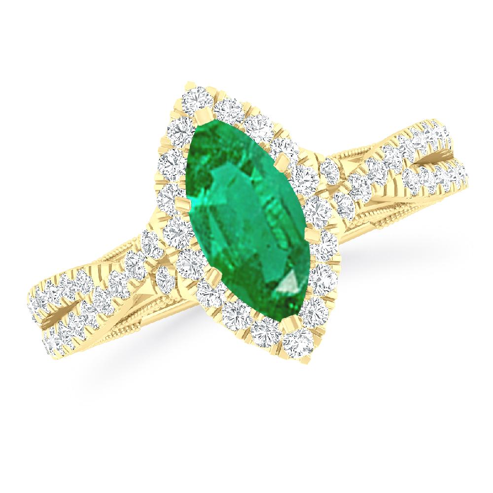 Yellow Gold - Emerald