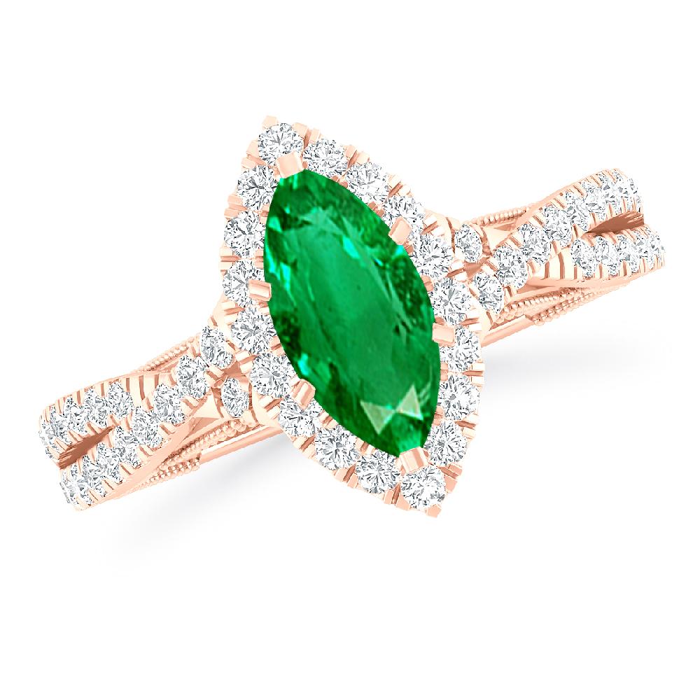 Rose Gold - Emerald