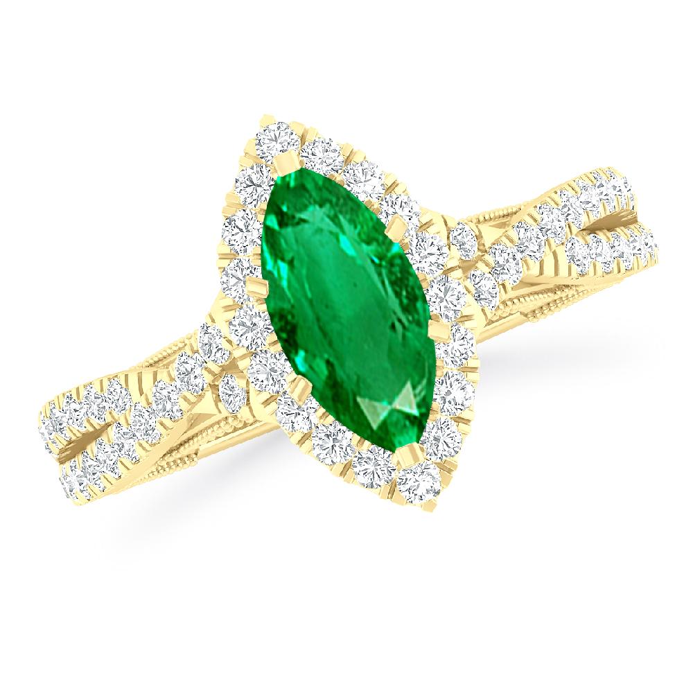 Yellow Gold - Emerald