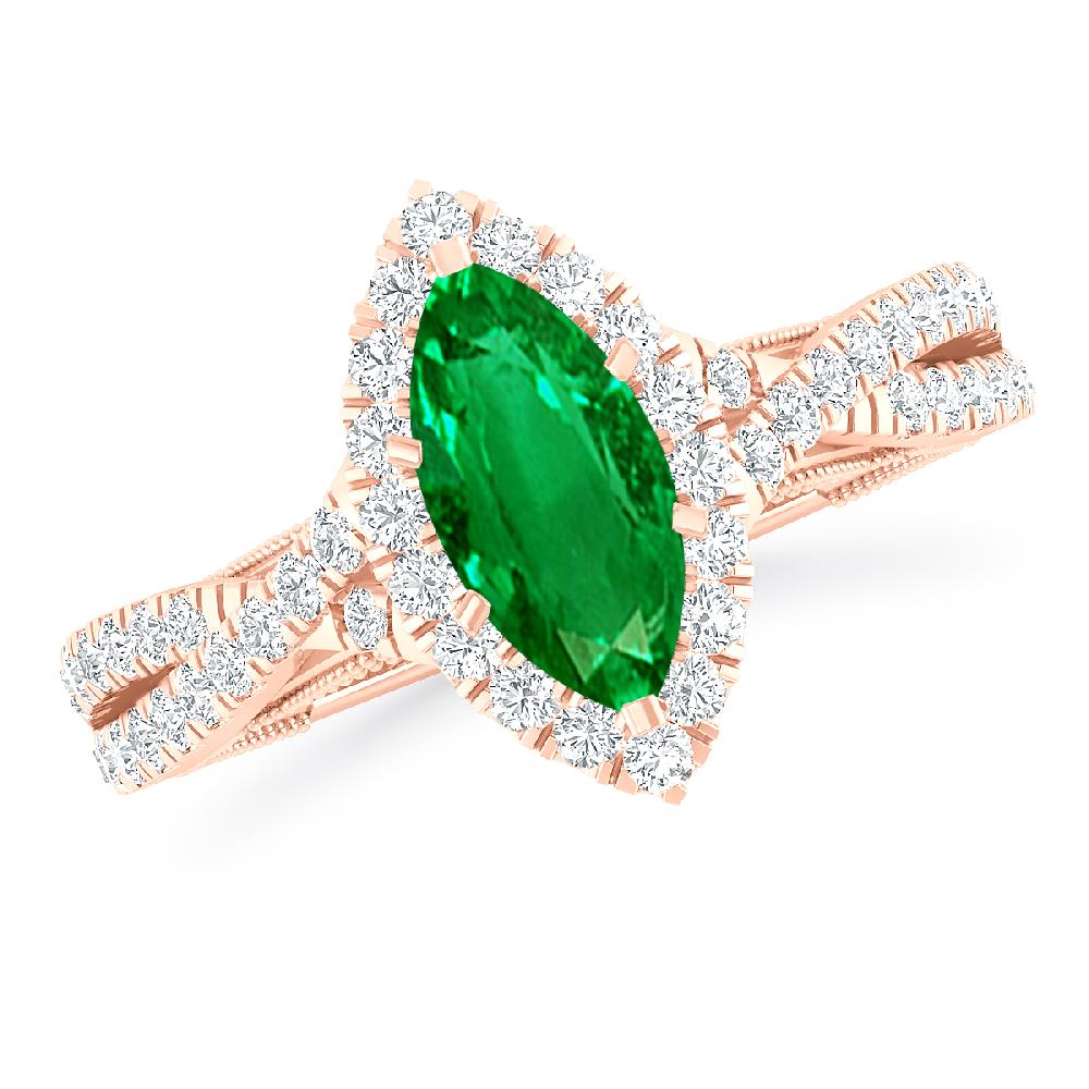 Rose Gold - Emerald