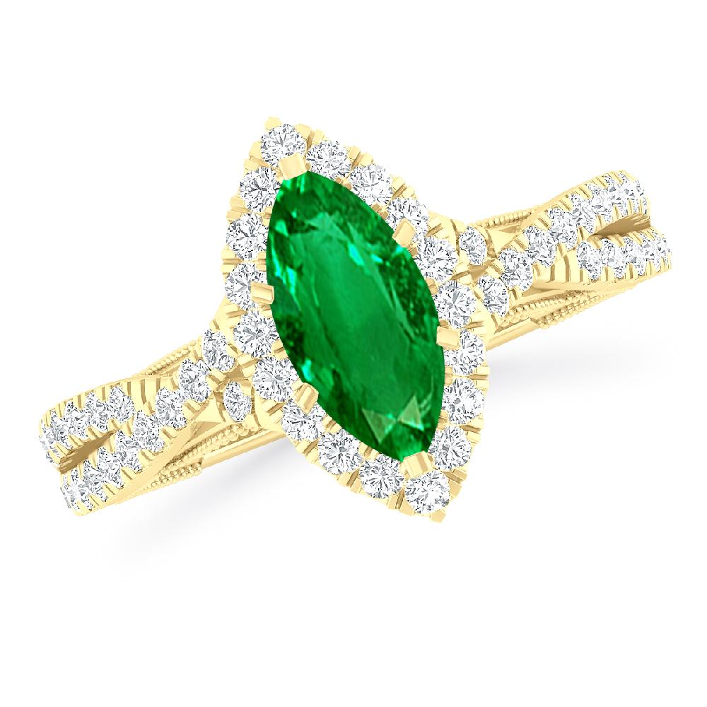 Yellow Gold - Emerald