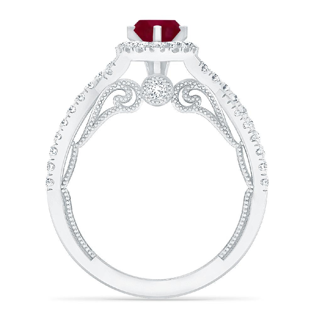 White Gold - Garnet