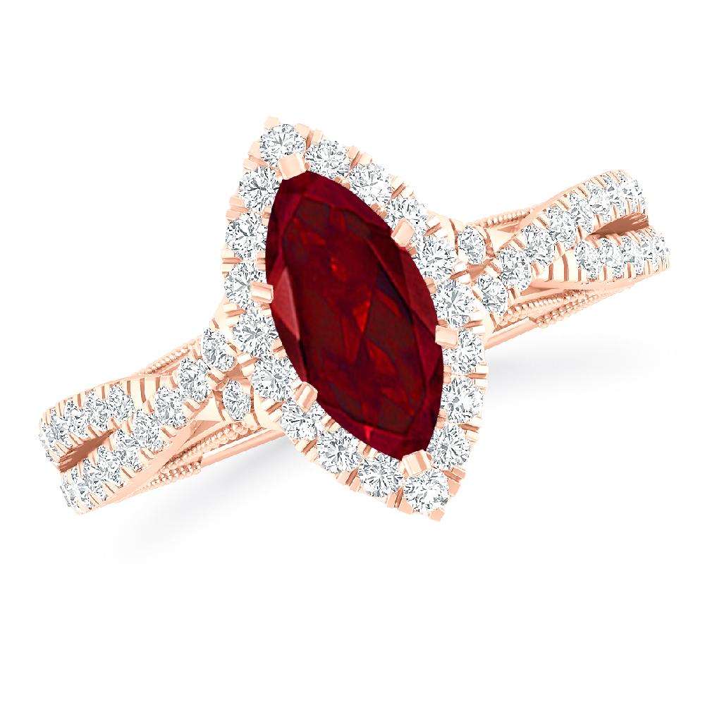 Rose Gold - Garnet