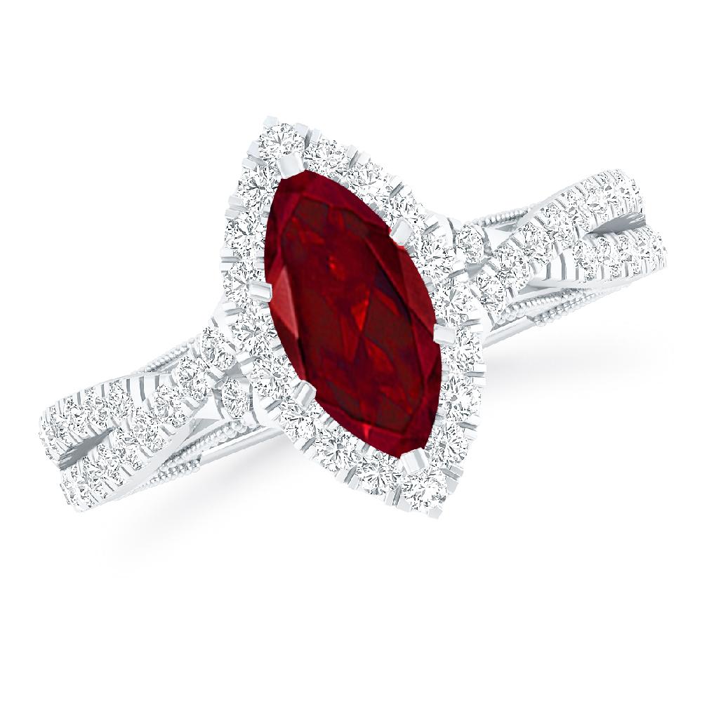 White Gold - Garnet