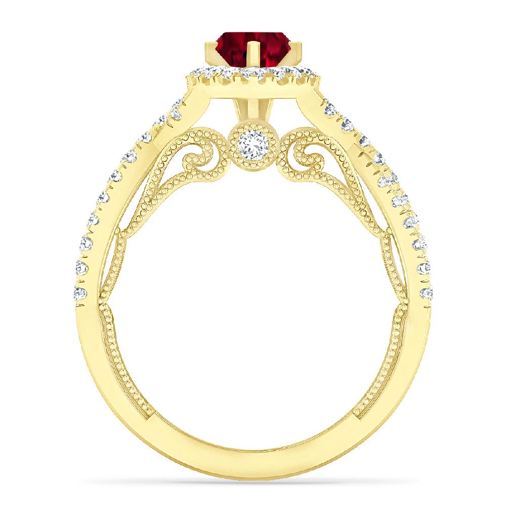 Yellow Gold - Garnet