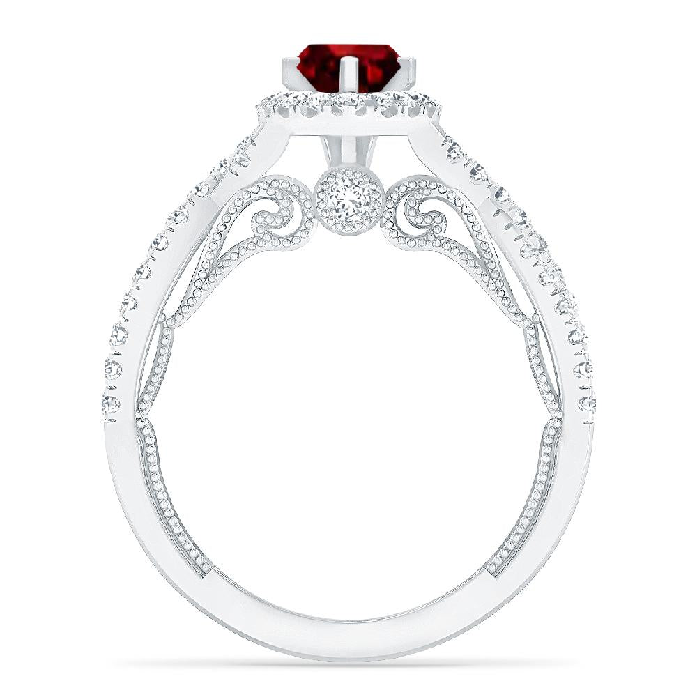 White Gold - Garnet