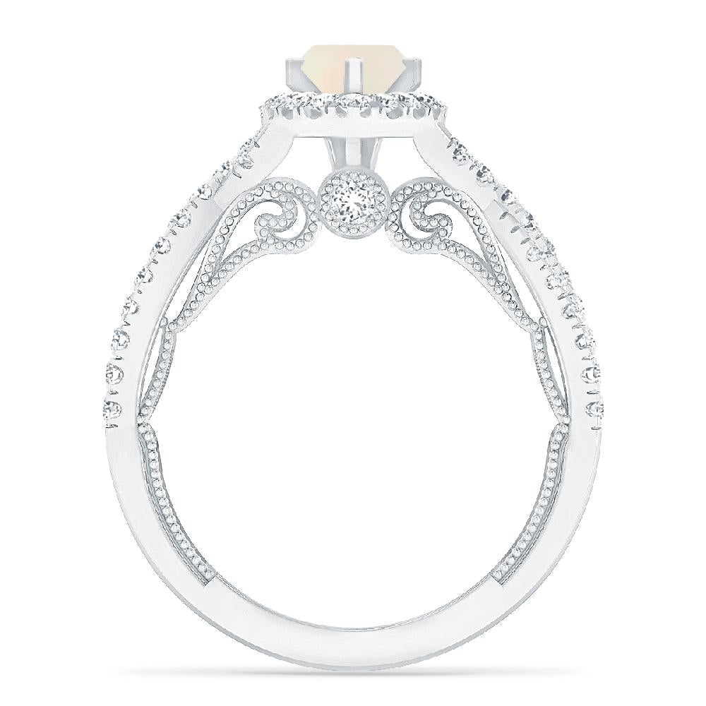 White Gold - Opal