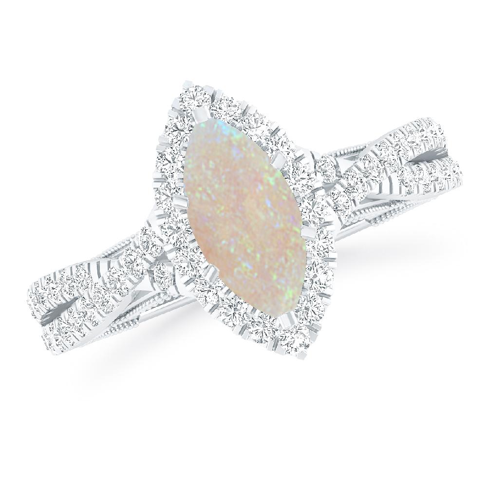 White Gold - Opal