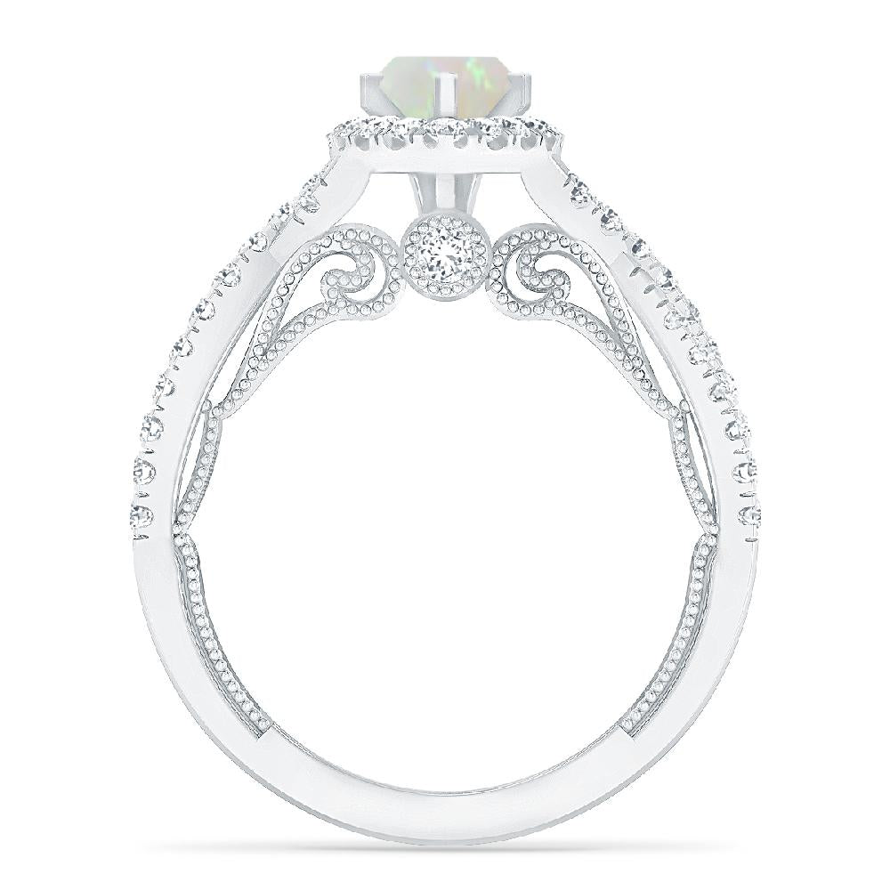 White Gold - Opal