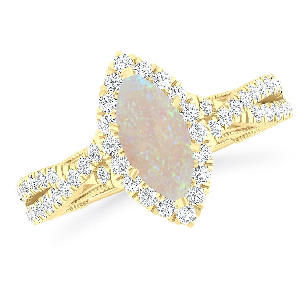 Yellow Gold - Opal