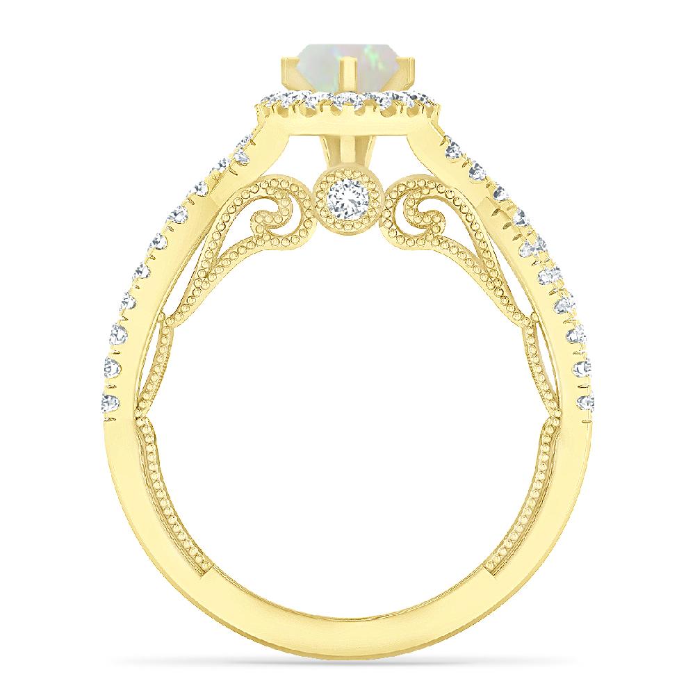 Yellow Gold - Opal