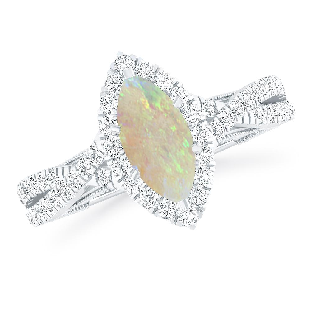 White Gold - Opal