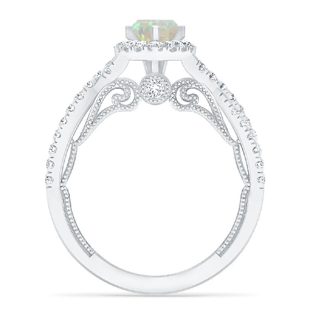 White Gold - Opal