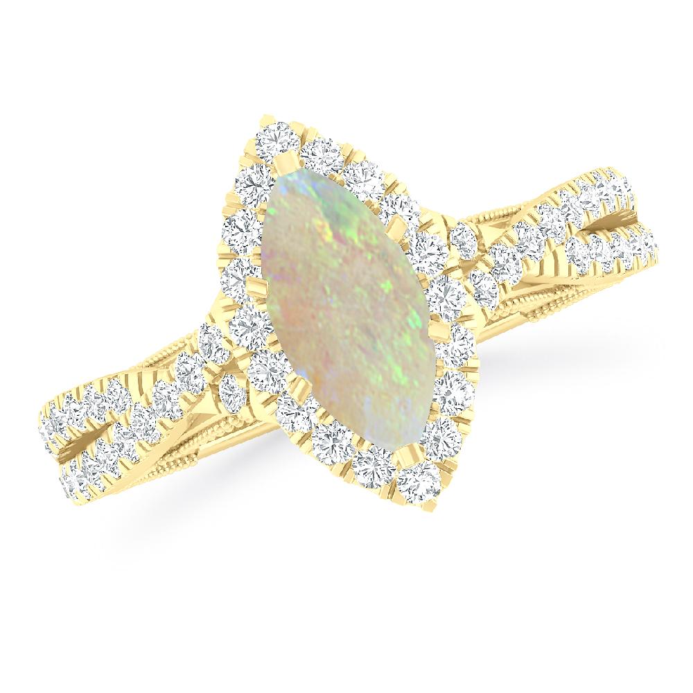 Yellow Gold - Opal