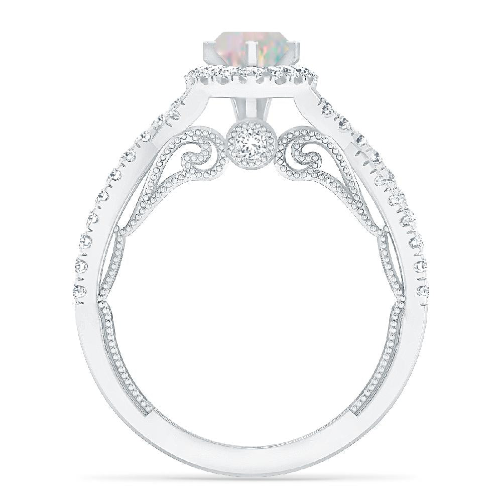 White Gold - Opal