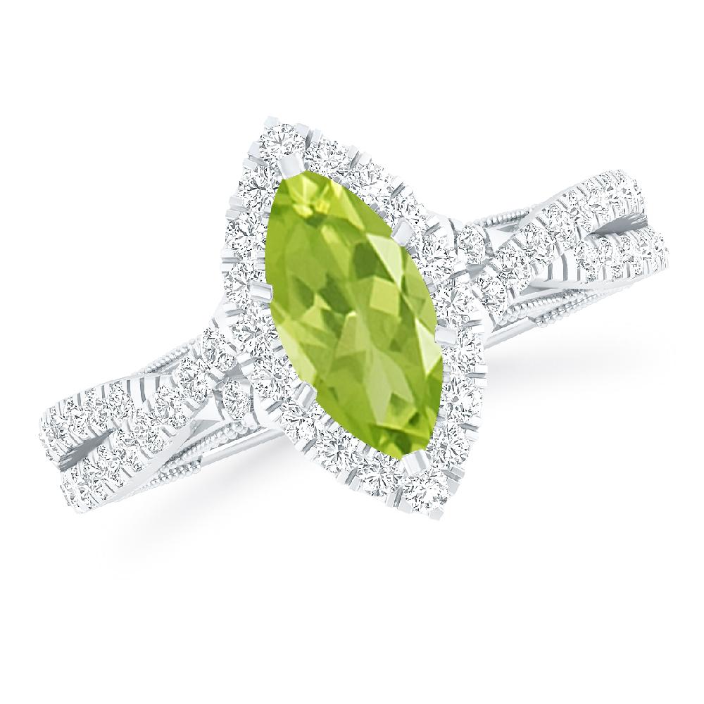 White Gold - Peridot