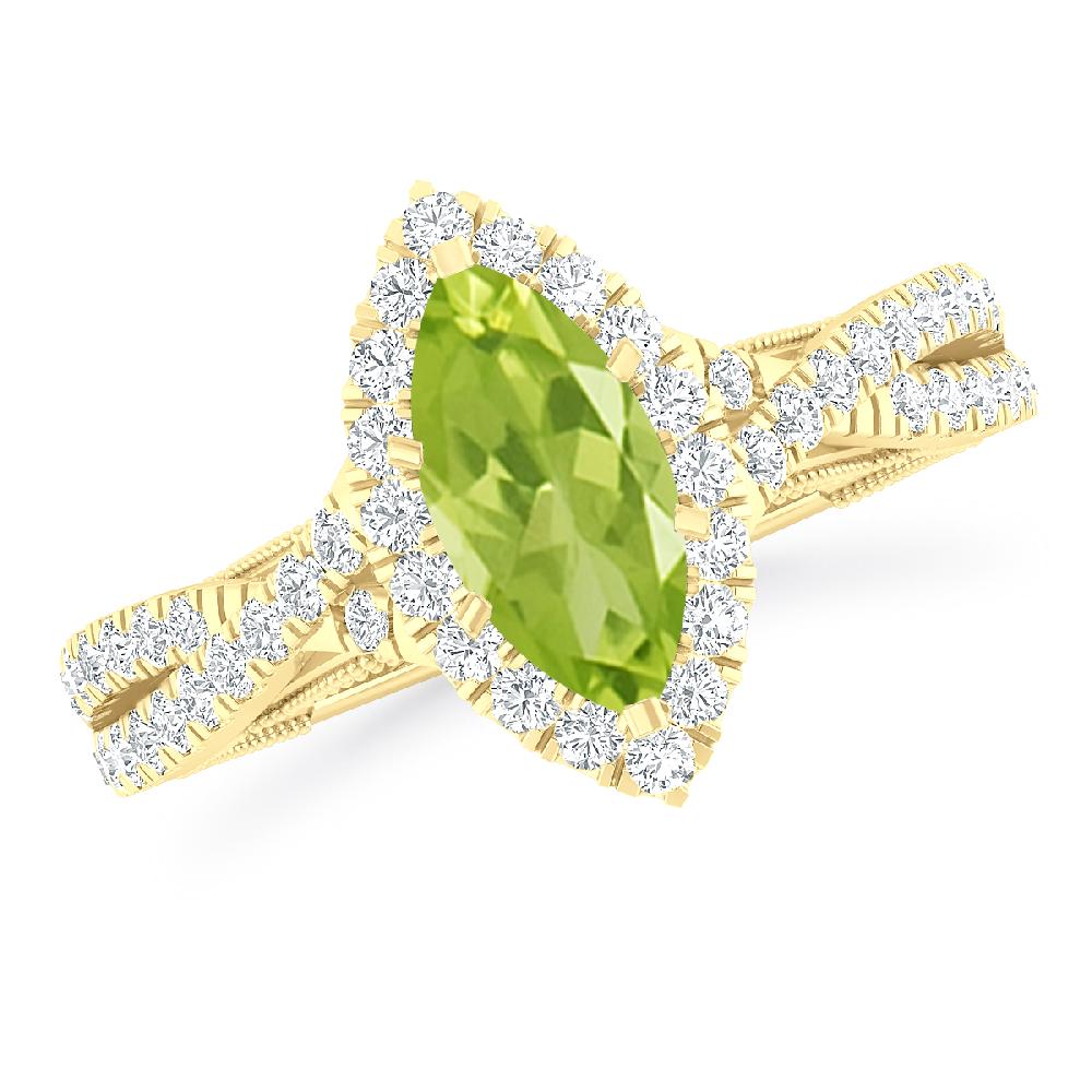 Yellow Gold - Peridot