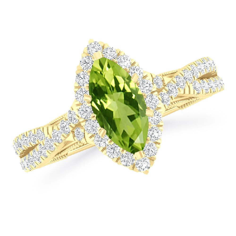 Yellow Gold - Peridot