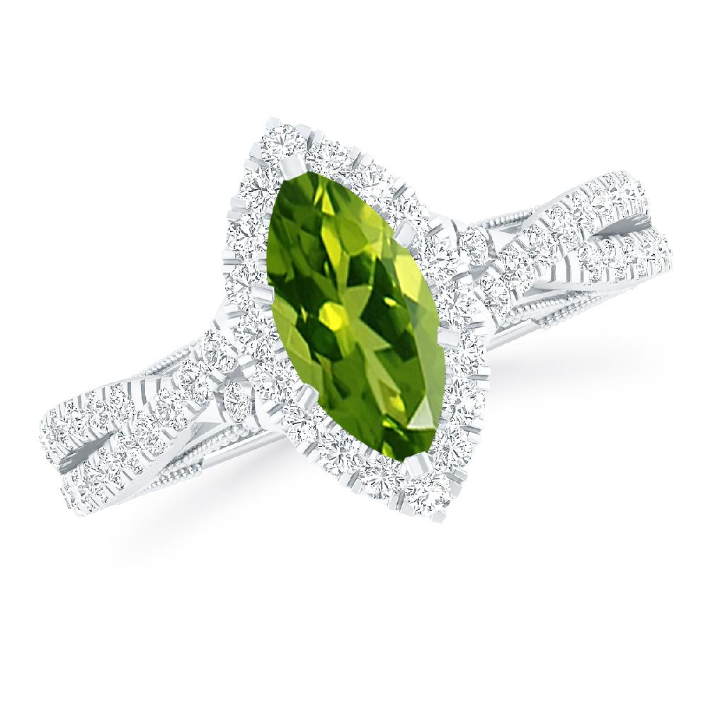 White Gold - Peridot