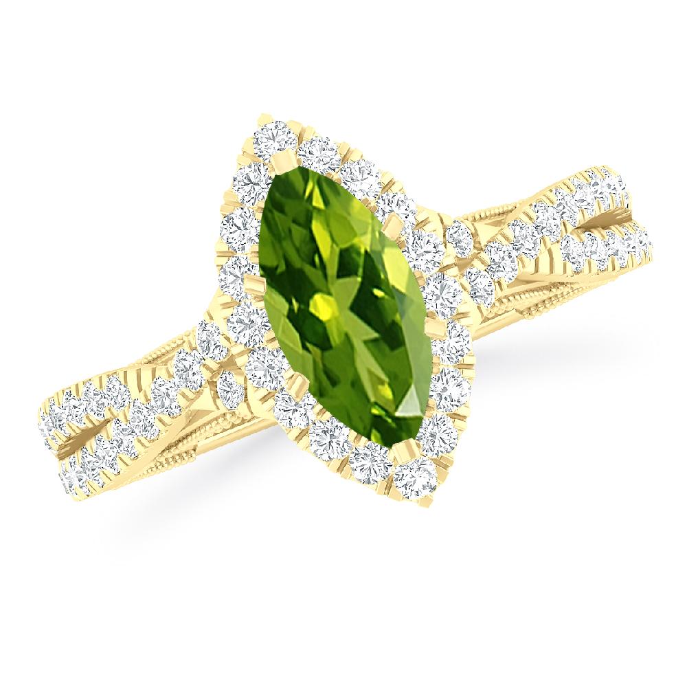 Yellow Gold - Peridot