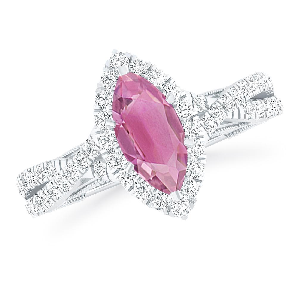 White Gold - Pink Tourmaline