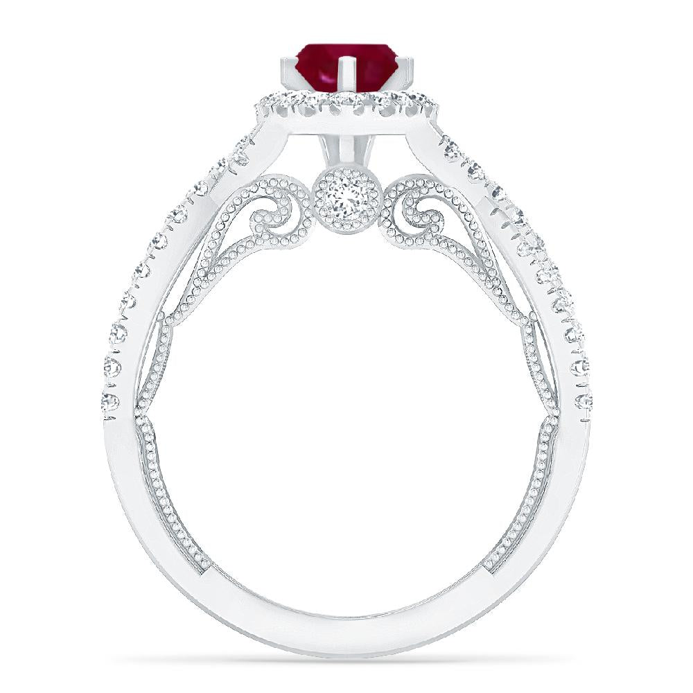 White Gold - Ruby