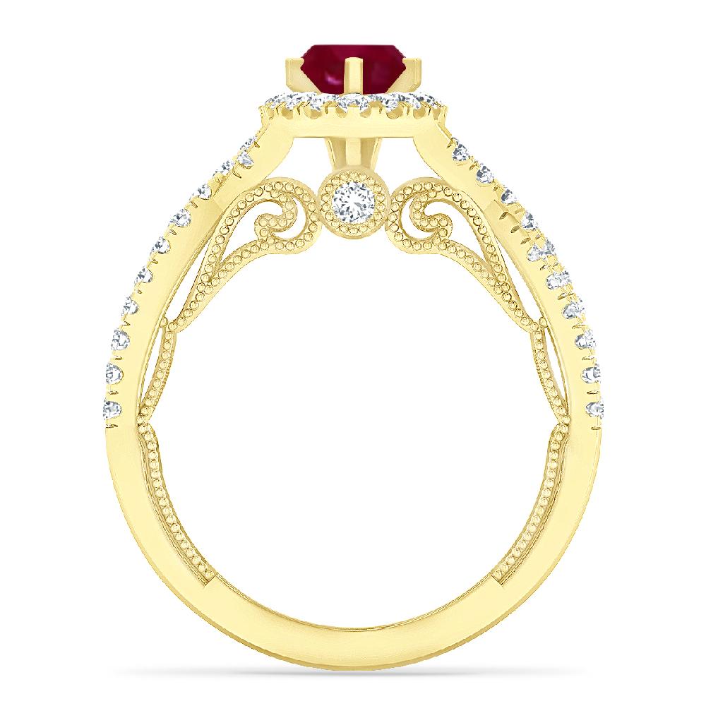 Yellow Gold - Ruby