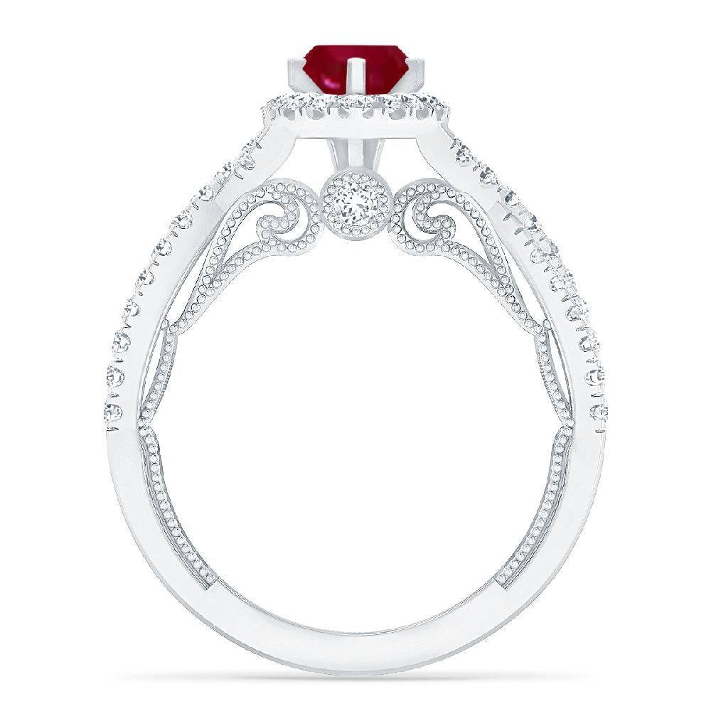 White Gold - Ruby