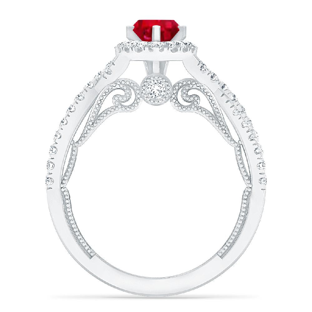 White Gold - Ruby
