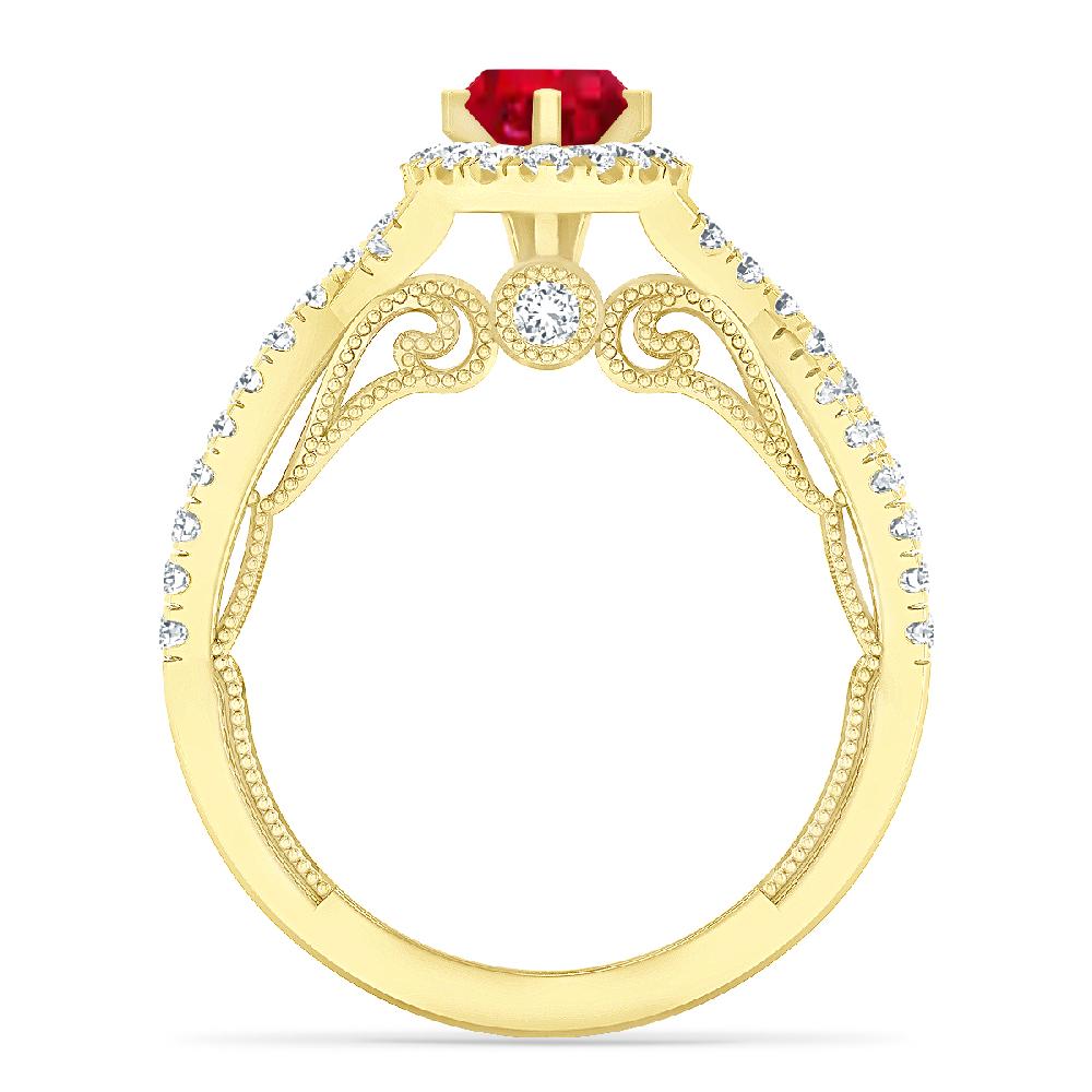 Yellow Gold - Ruby