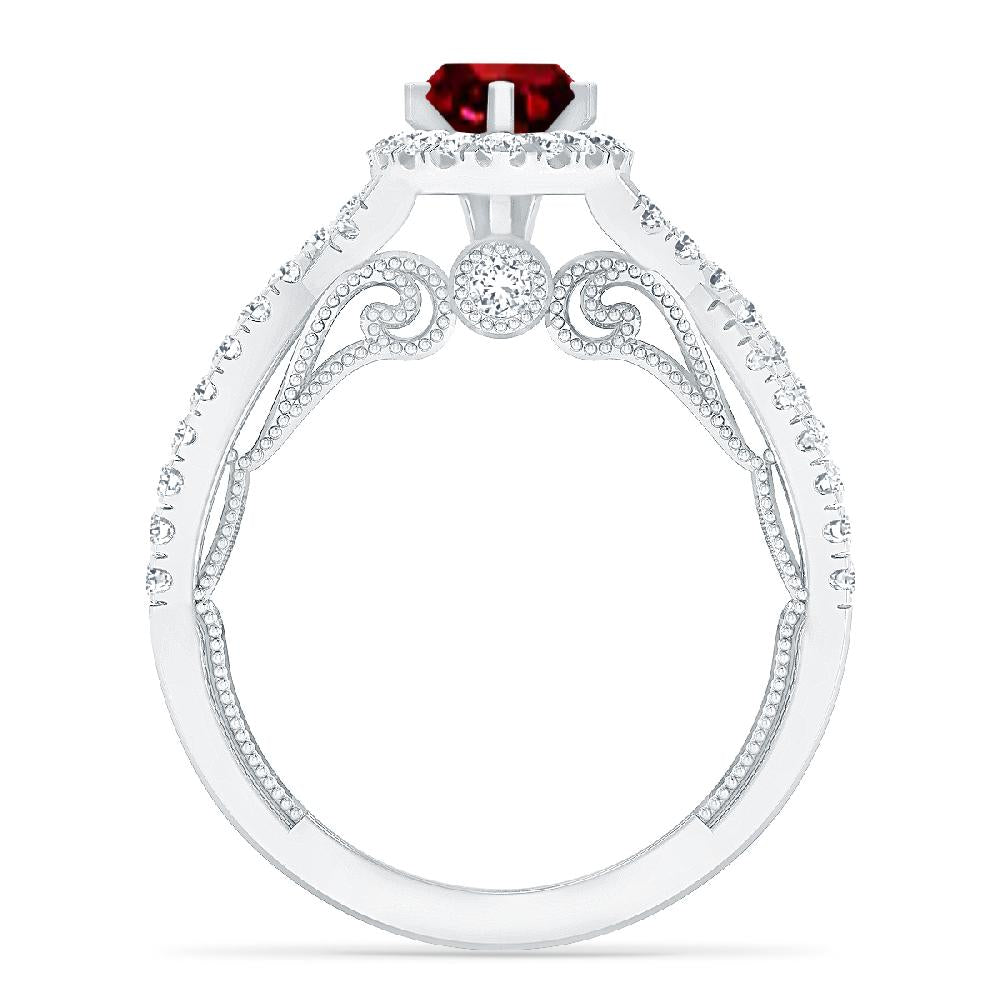 White Gold - Ruby