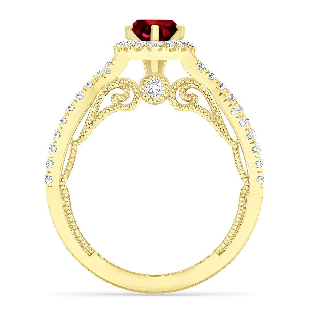 Yellow Gold - Ruby