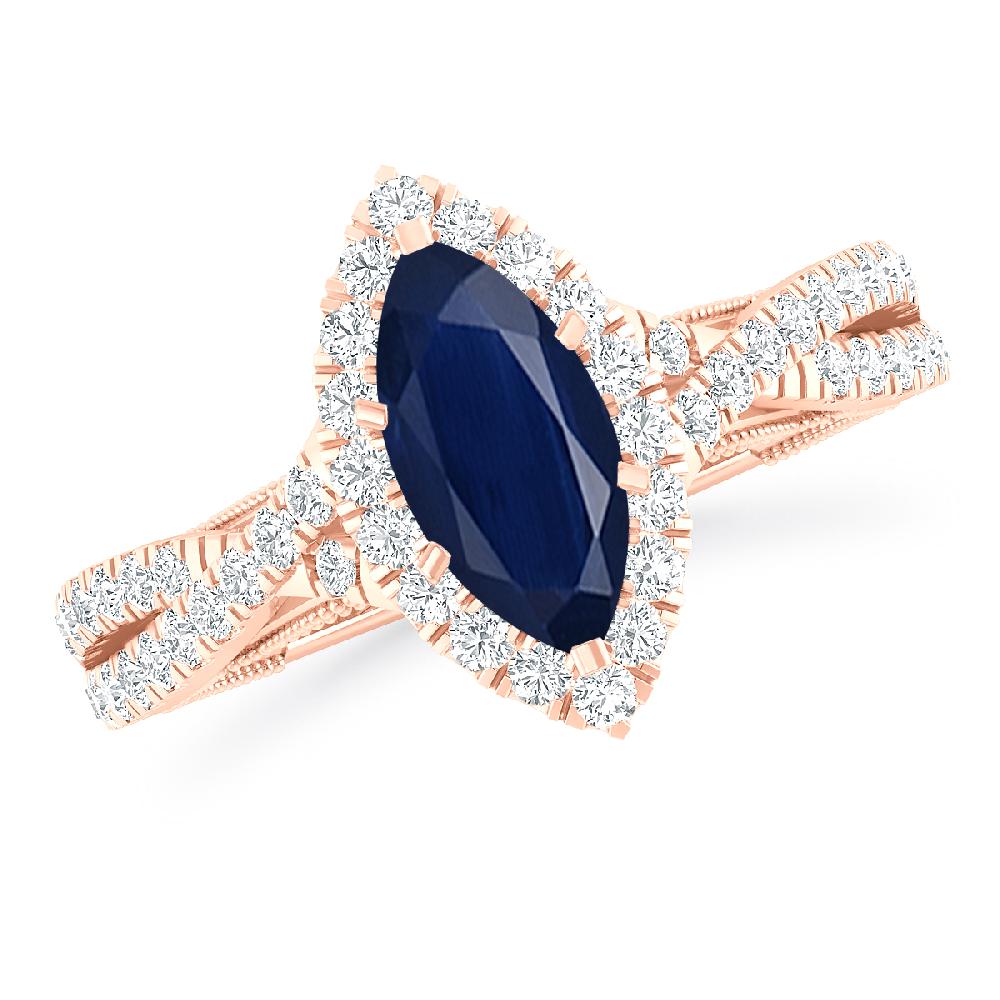 Rose Gold - Sapphire