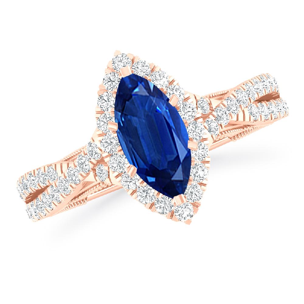 Rose Gold - Sapphire