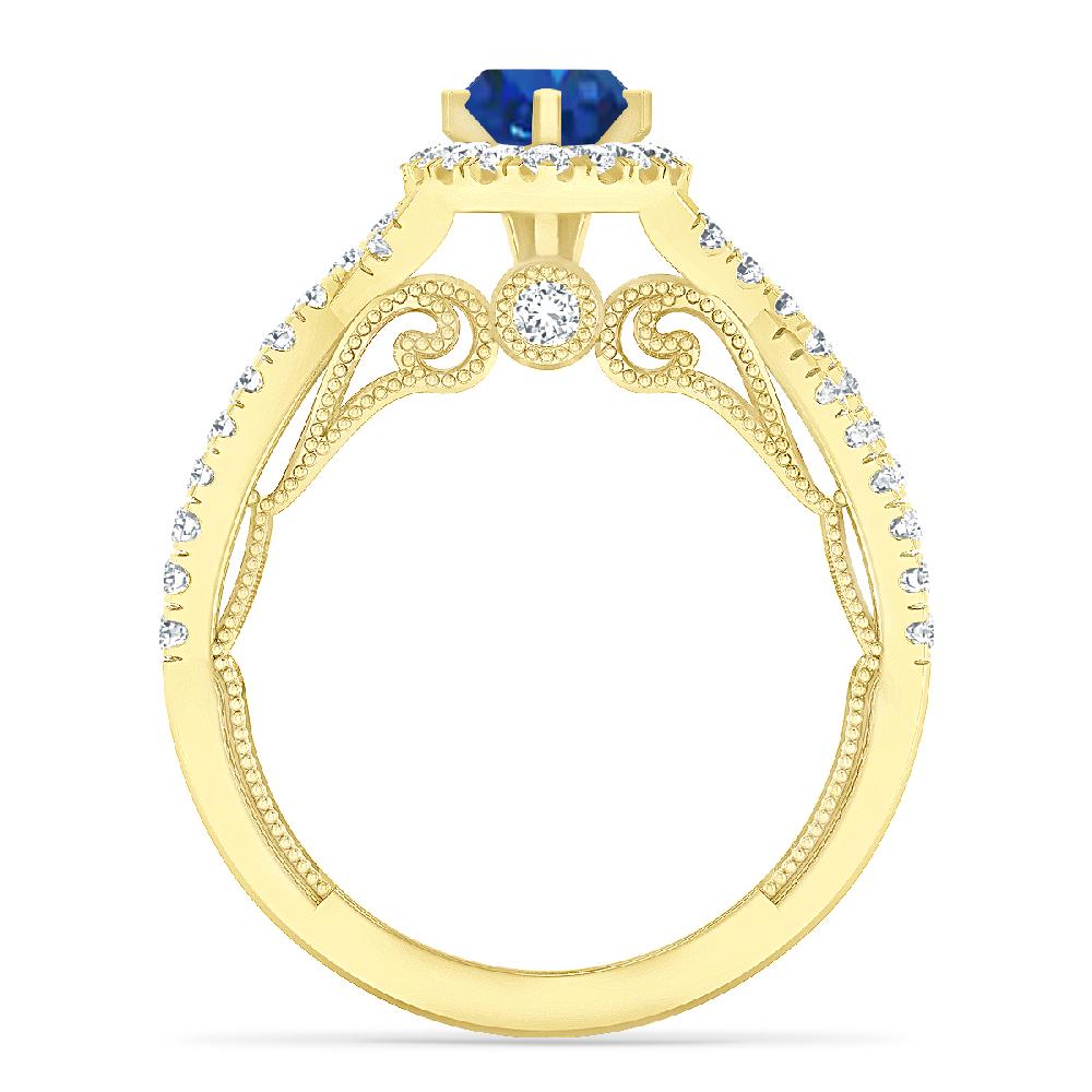 Yellow Gold - Sapphire
