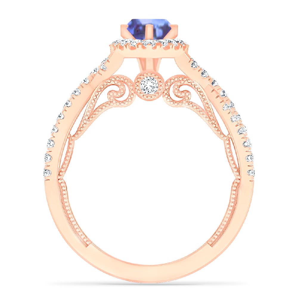 Rose Gold - Tanzanite