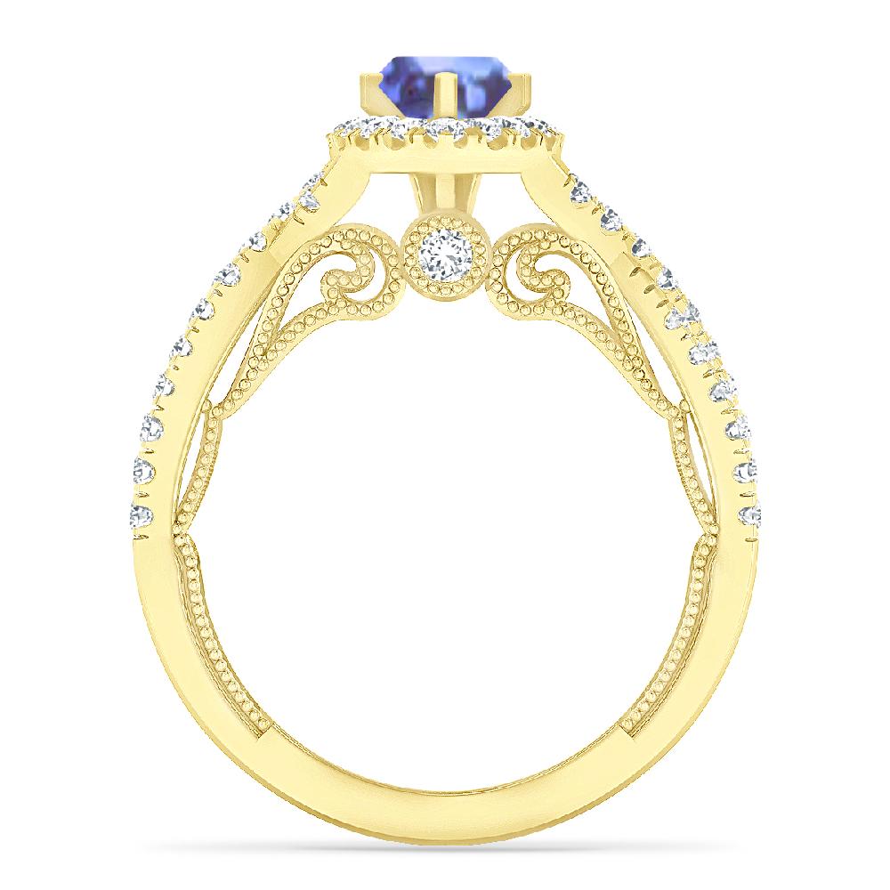 Yellow Gold - Tanzanite